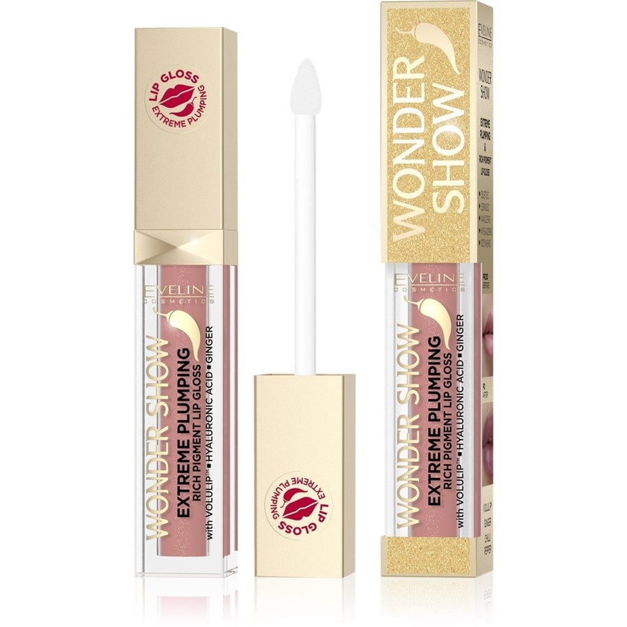 

Eveline Cosmetics, Wonder Show Lip Gloss № 02 Dream Nude 6,8 мл