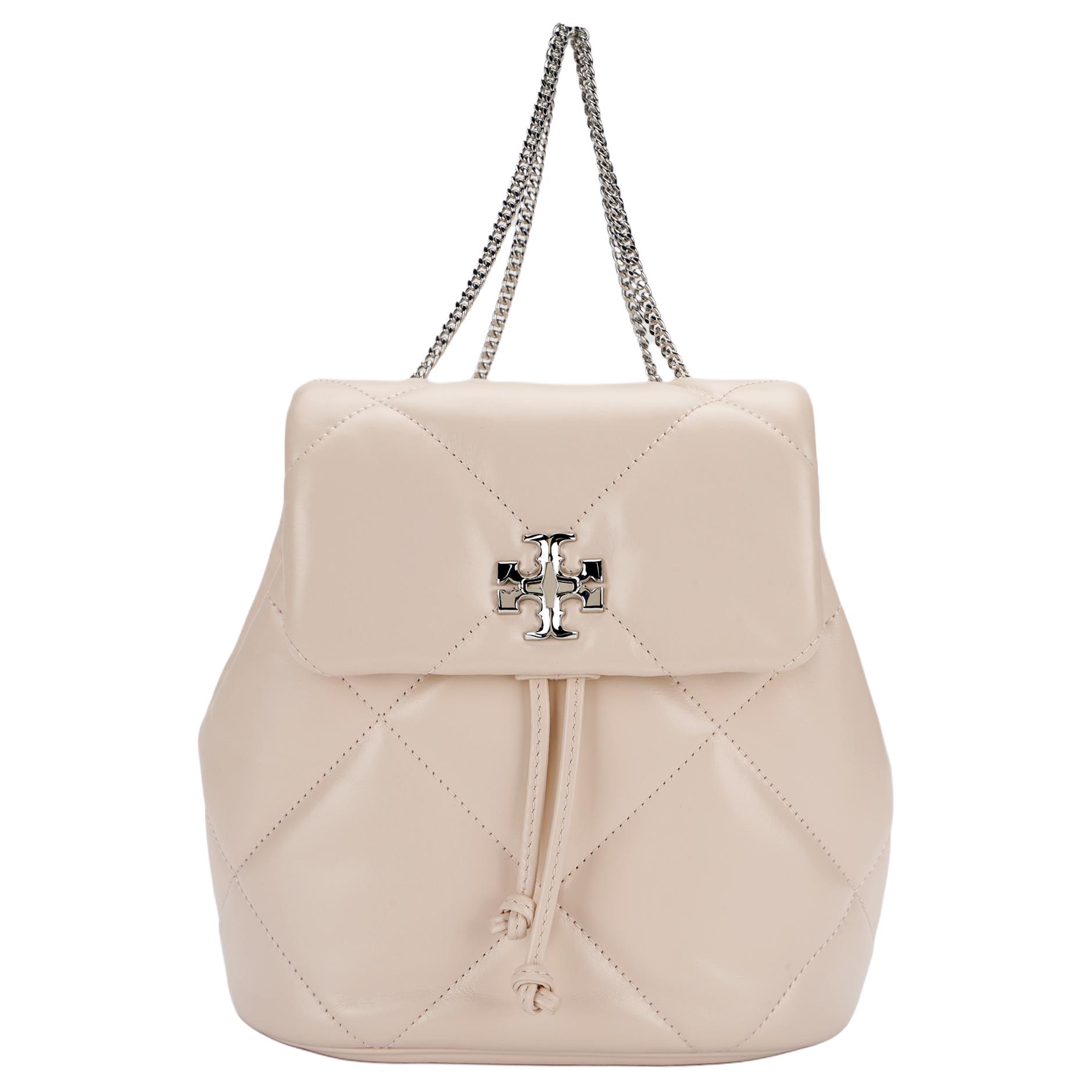 

Рюкзак мини Kira из мягкой коровьей кожи Soft Powder для женщин TORY BURCH, shopping bag set(basic set+shopping bag)