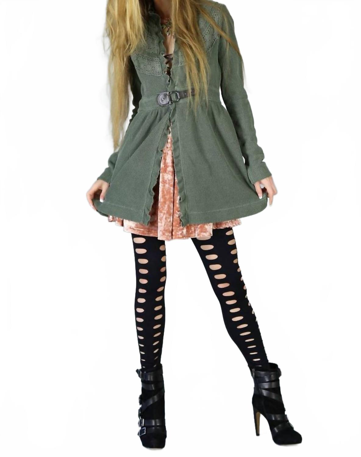 

Сержант Пеппер Термальная Бохо Куртка в оливковом зеленом Tough Luv