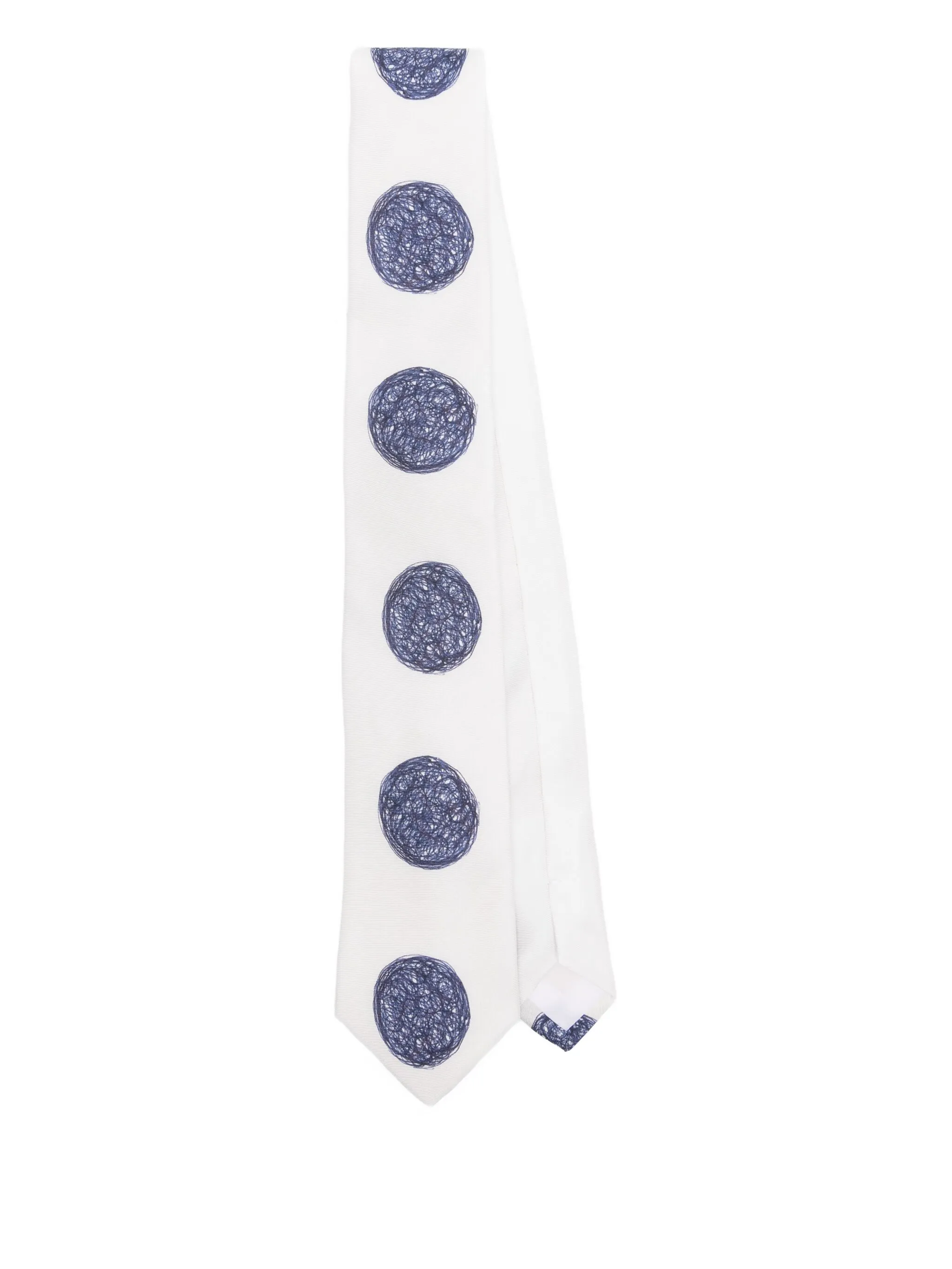 

Галстук с узором Moschino, белый