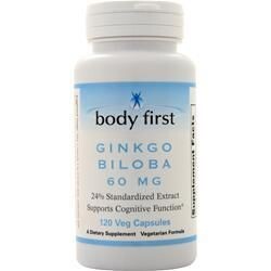

Body First Гинкго билоба (60 мг) 120 вегетарианских капсул