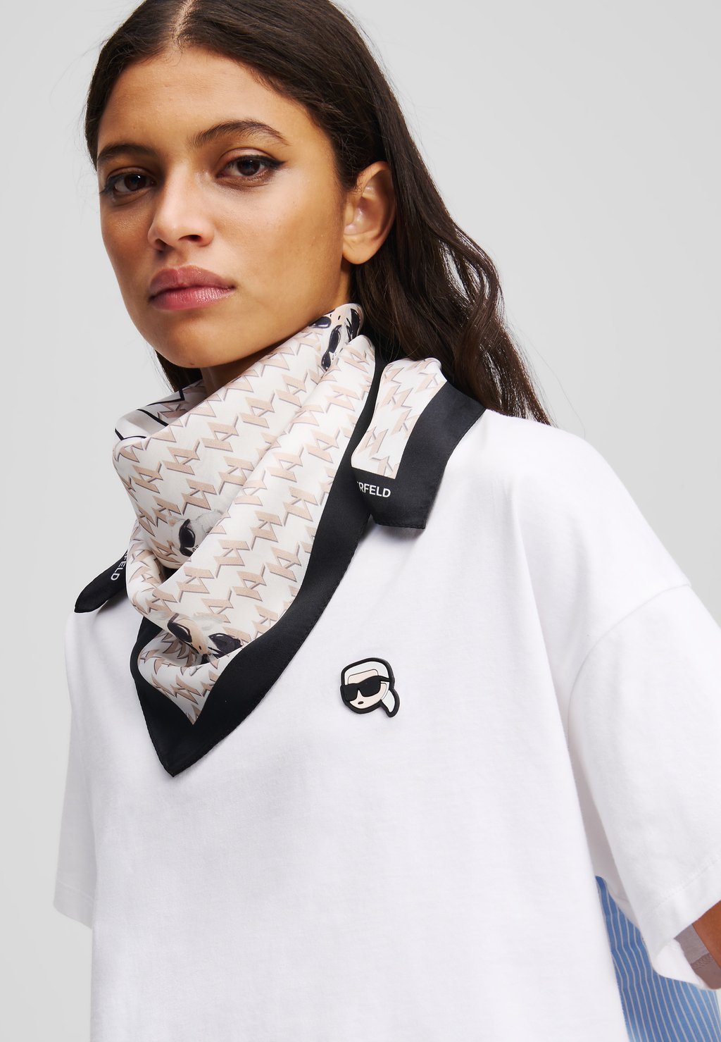 

Шарф IKON SCARF KARL LAGERFELD, белый