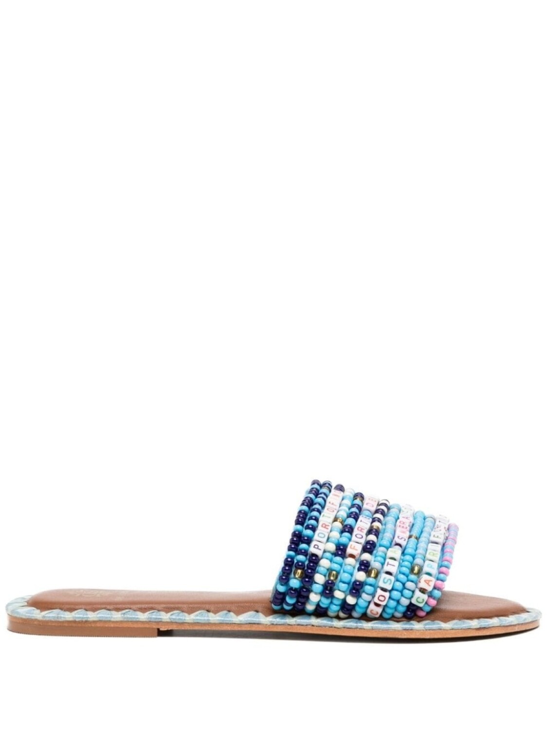 

De Siena Shoes сандалии Resort с бусинами, синий