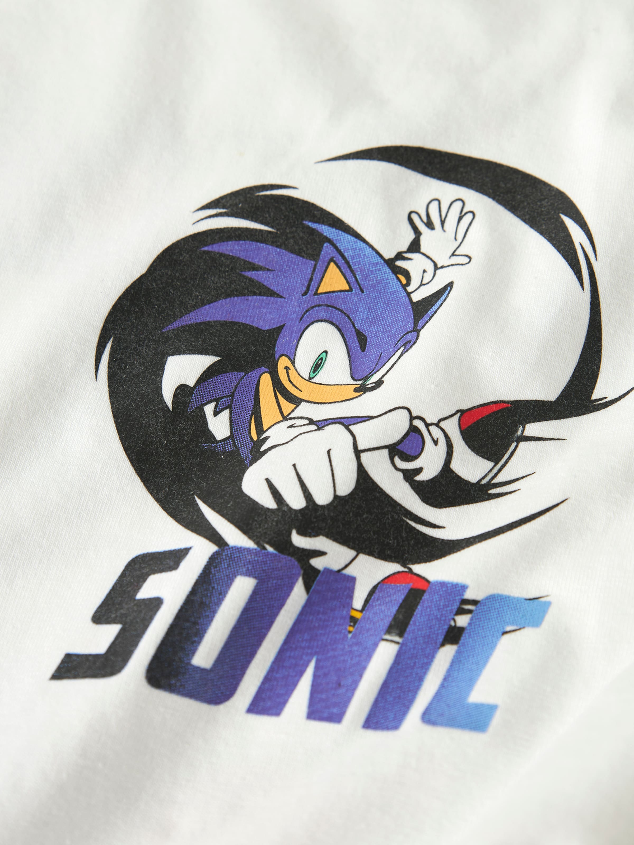 NAME IT Футболка 'NKMFitus Sonic' в белом цвете — фото 4
