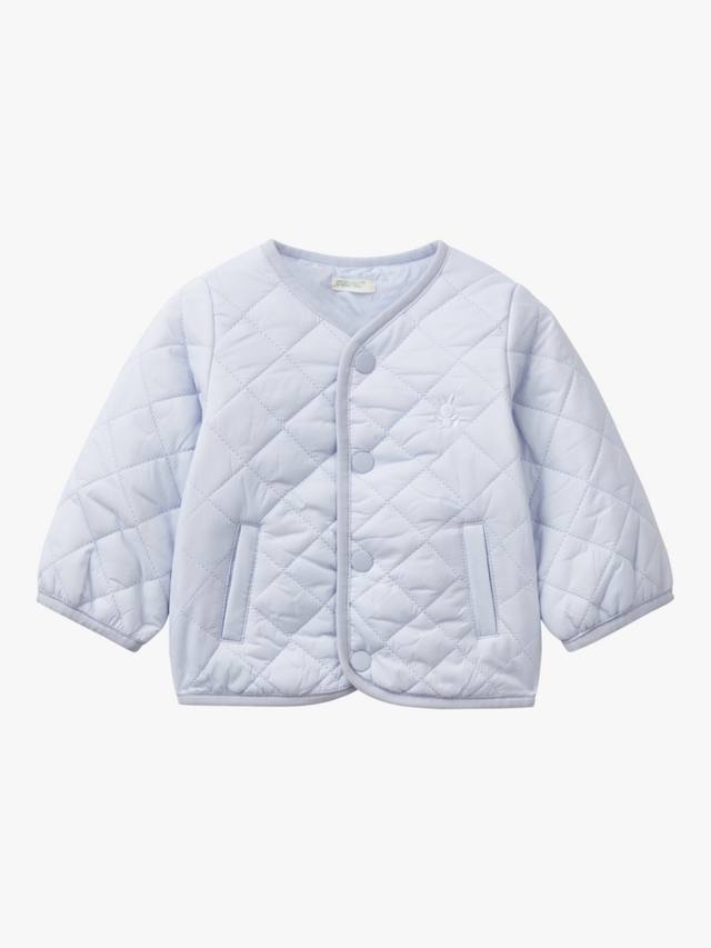 

Детская стеганая куртка Benetton, цвет Light Blue Powder