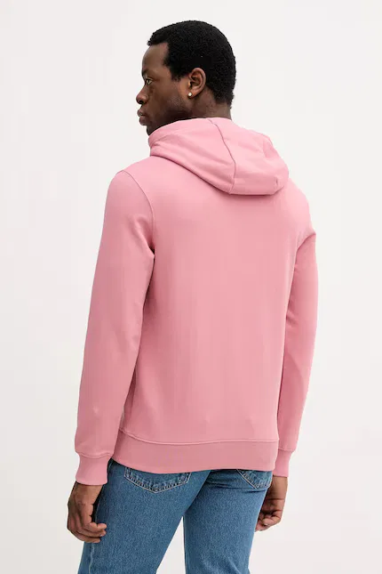 Худи мужское хлопковое Tommy Hilfiger, розовый — фото 3