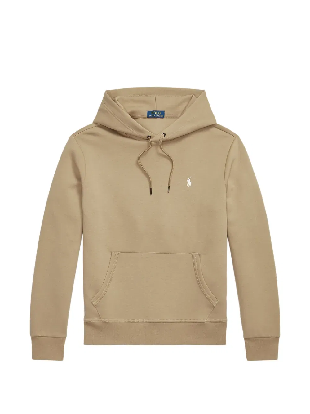 Толстовка с капюшоном на шнуровке и вышитым логотипом Polo Ralph Lauren, нейтральный