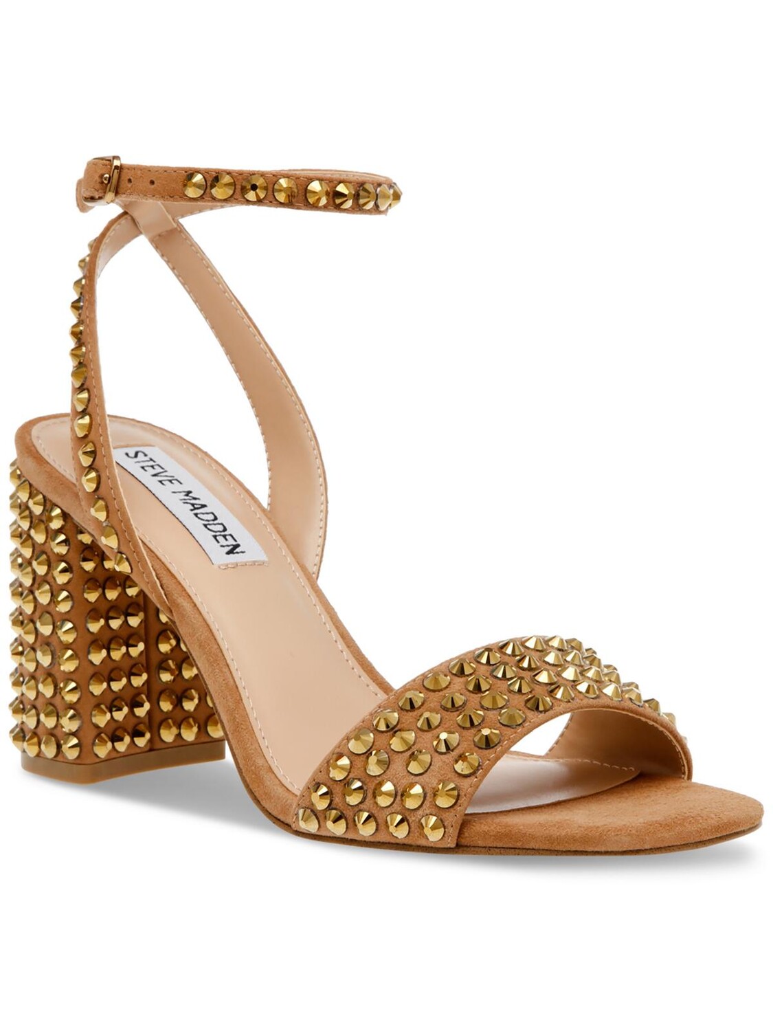 

Женский кожаный ремешок Domini на щиколотке с шипами Steve Madden, бронза