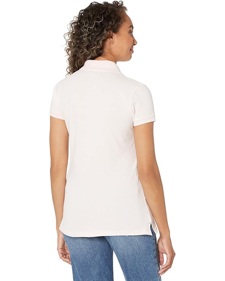 

Поло U.S. POLO ASSN. Short Sleeve Small Pony Solid Pique Polo Shirt, цвет Classic Pink
