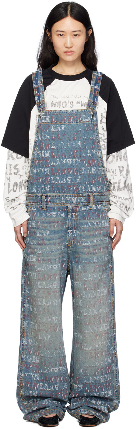 

Синий джинсовый комбинезон Future Edition Lanvin