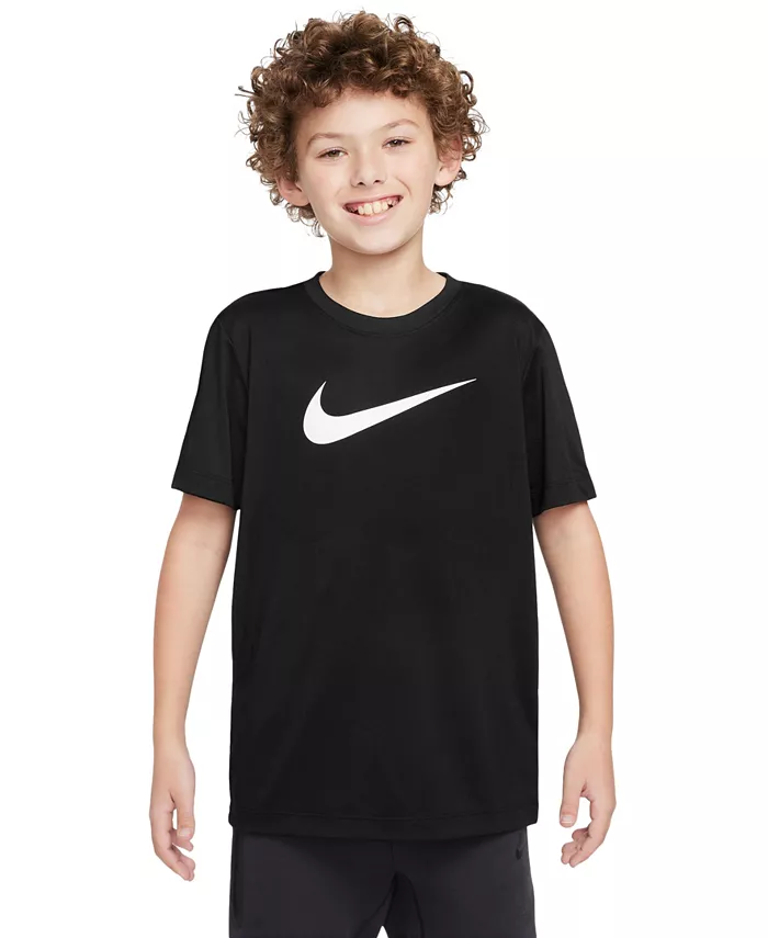 

Футболка с длинным рукавом Big Kids' Legend с логотипом Swoosh технология Dri-FIT Nike, черный
