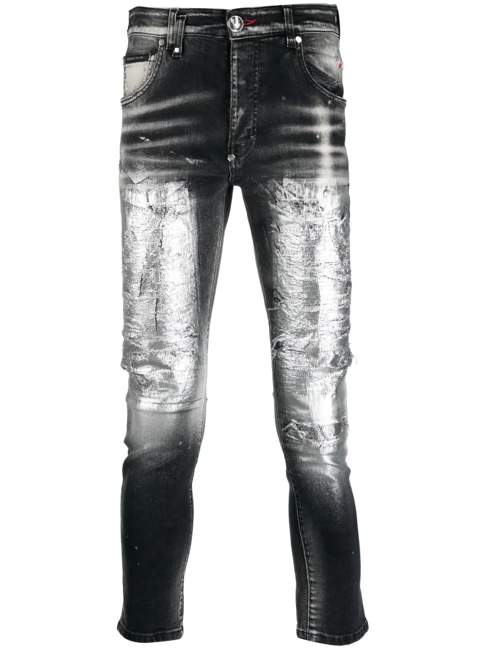 

Джинсы скинни средней посадки Philipp Plein, черный
