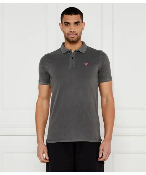 

Футболка поло Slim fit Guess Underwear, серый