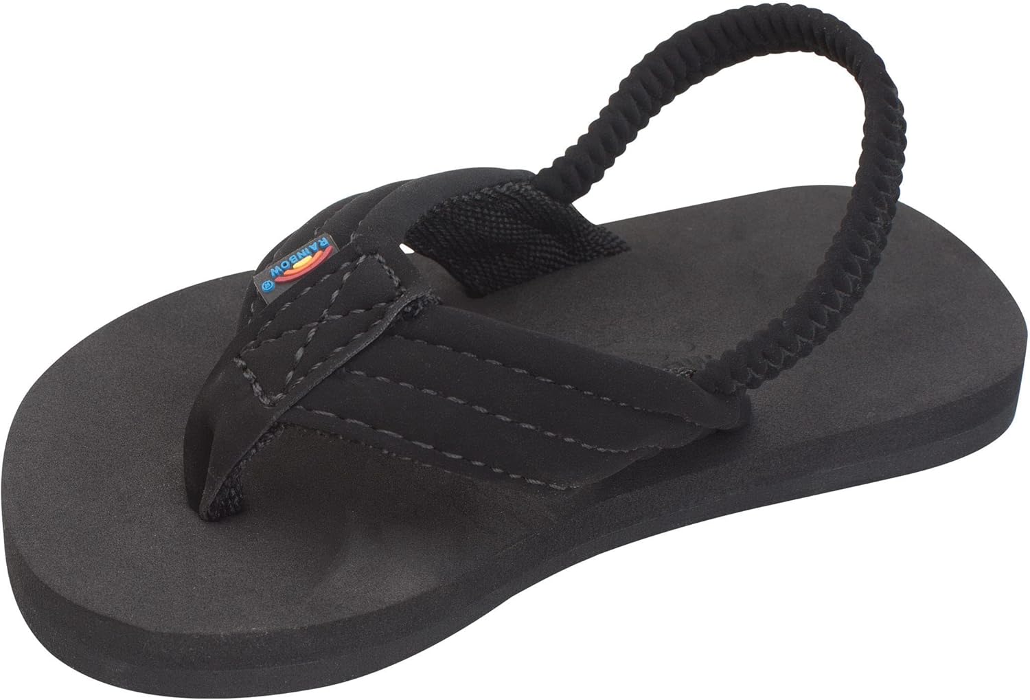 

Детские сандалии Rainbow Sandals Grombow с мягкой резиновой подошвой, неопрена ремешком и задним ремешком, черный