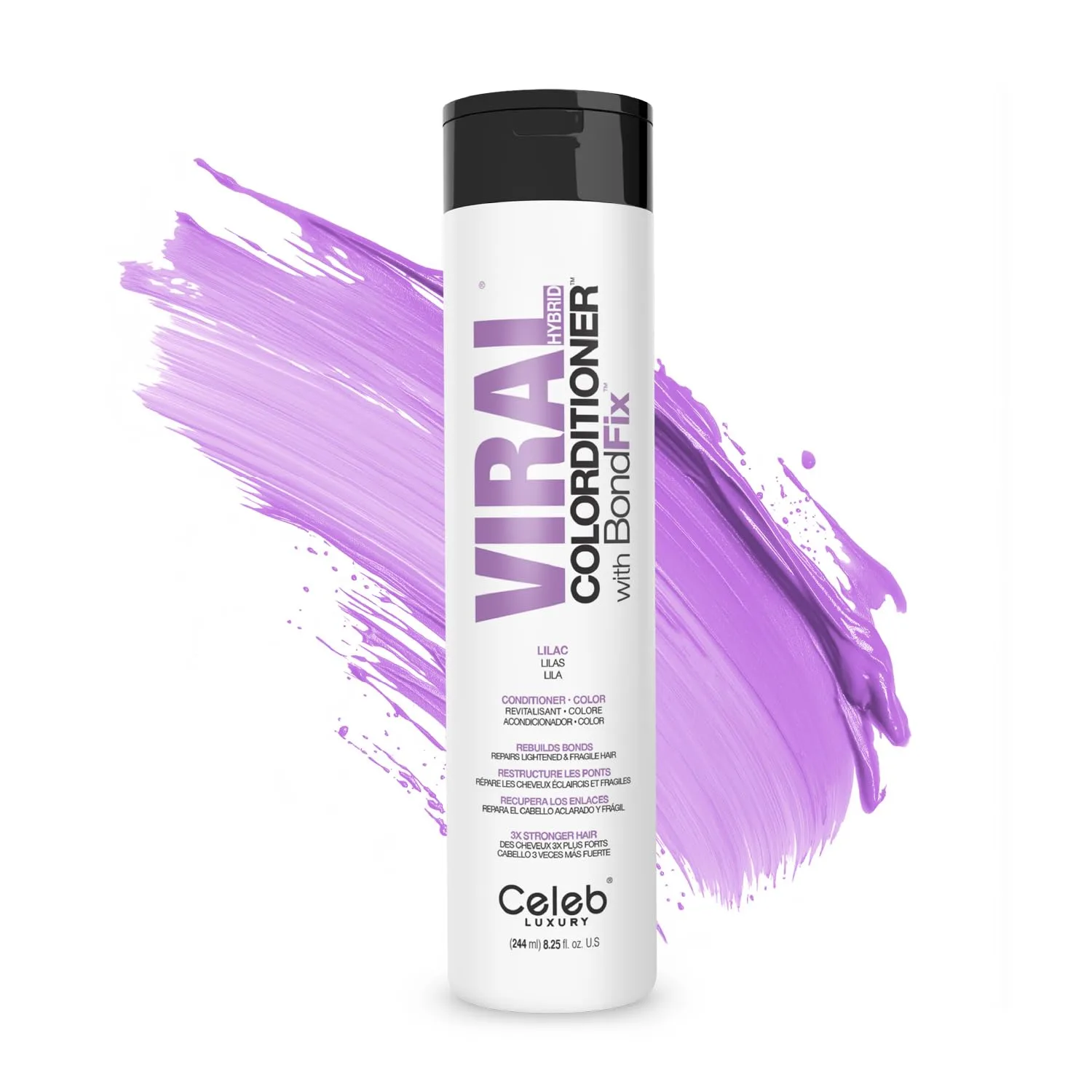 Кондиционер для волос Celeb Luxury Color Depositing Conditioner - средство для обновления цвета с компонентами Bondfix Bond Rebuilder, Viral и Gem Lites, подходит для использования с Colorwash., Lilac