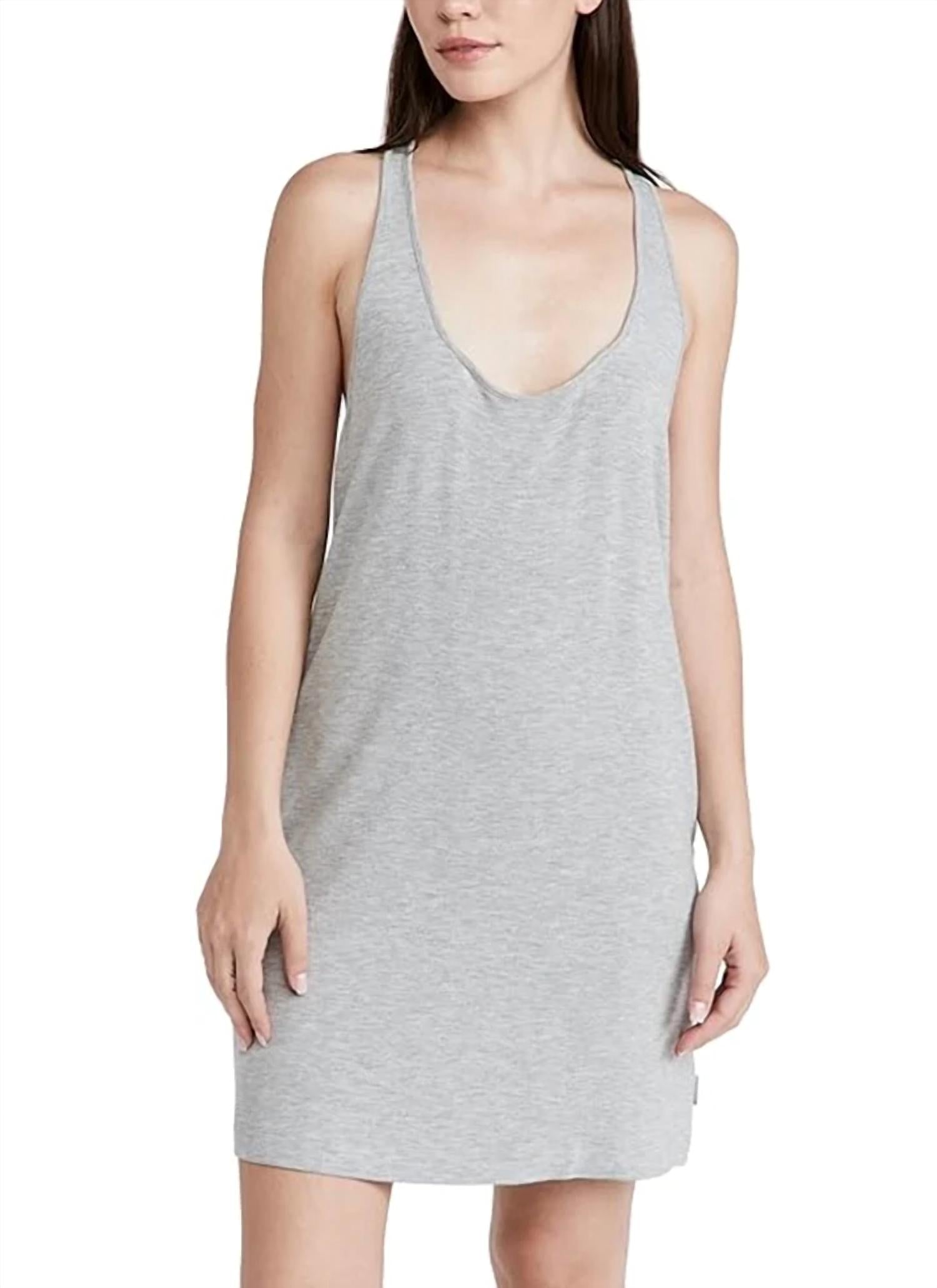 

Ночная рубашка Pure Rib в сером цвете Calvin Klein, цвет grey heather