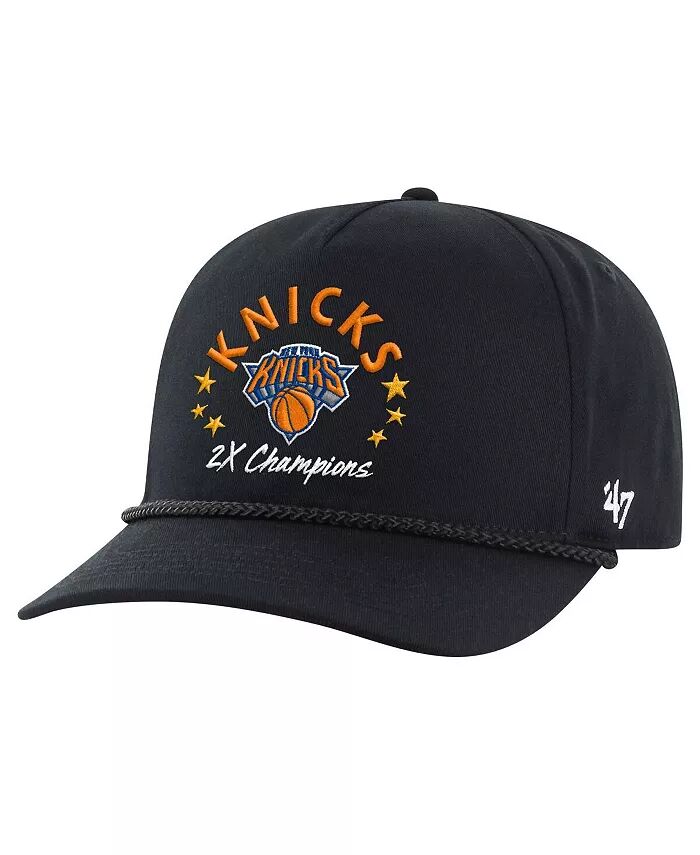 

47 Мужская черная регулируемая кепка New York Knicks Champs Global Star Hitch '47 Brand, черный