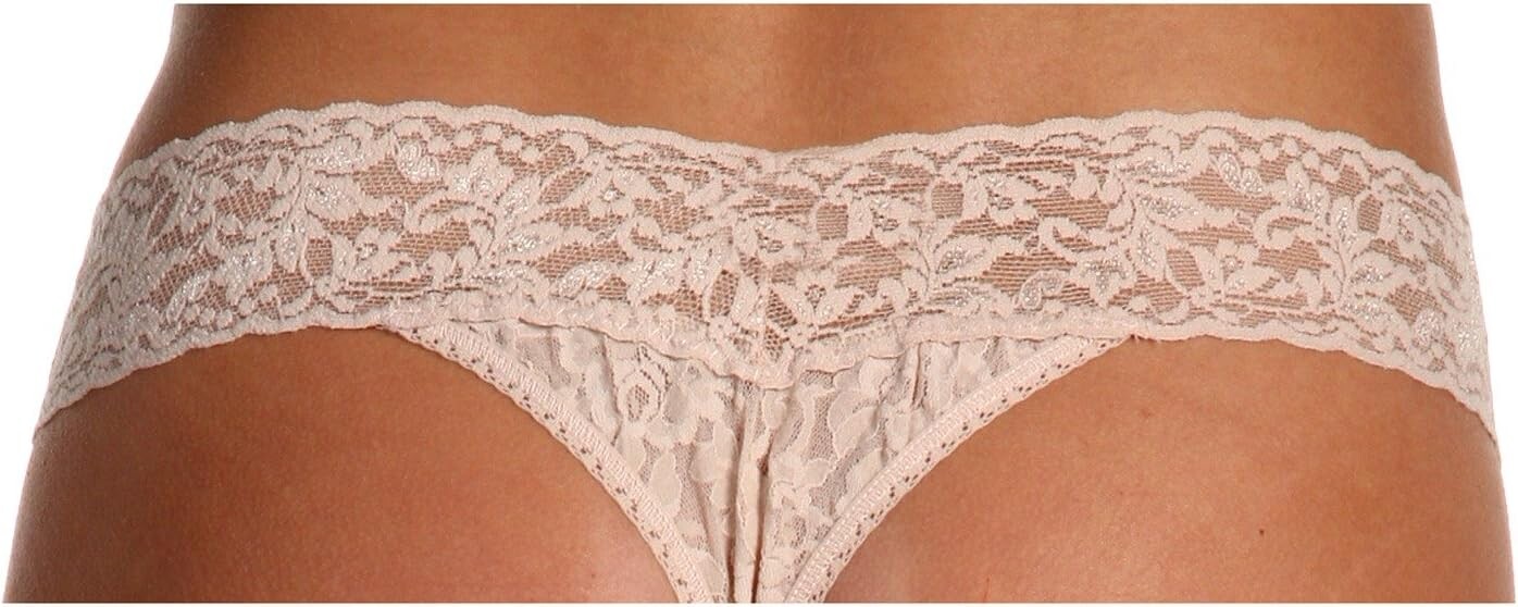 Кружевные стринги Signature с оригинальной посадкой Hanky Panky, цвет Chai — фото 3