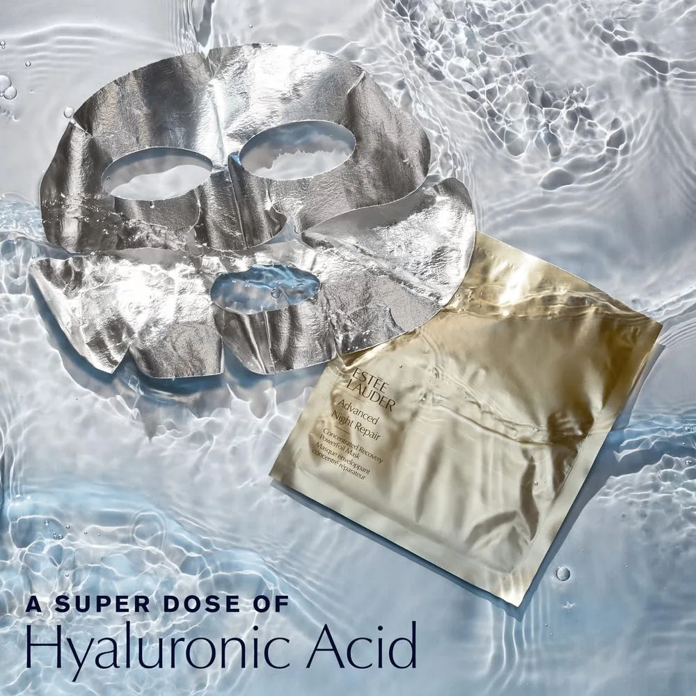 Набор Estée Lauder — Увлажняющая тканевая маска для лица Advanced Night Repair Concentrated Recovery Moisturizing PowerFoil с гиалуроновой кислотой | — фото 2
