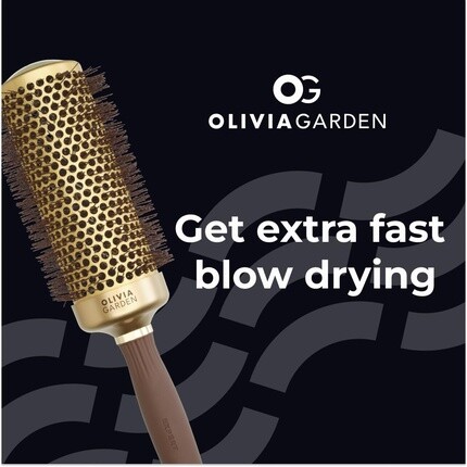 Волнистая щетина Expert Blowout Speed золотистого и коричневого цвета Olivia Garden — фото 3