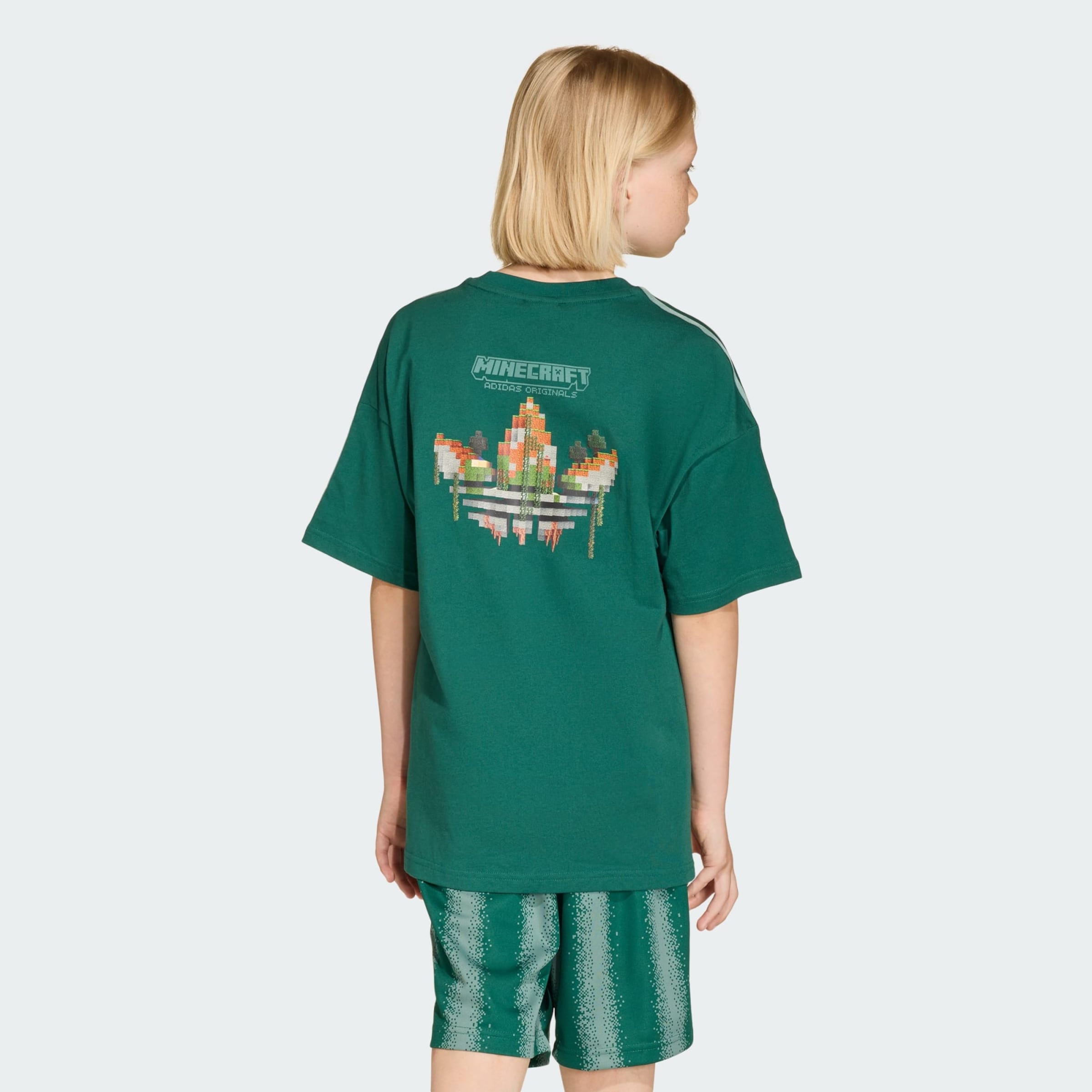 Adidas Originals Футболка 'Minecraft' в цвете Green, Pastel Green — фото 2