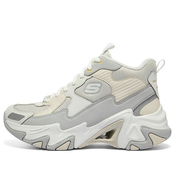 Кроссовки (WMNS) Skechers HighTop Versatile Comfort ShockAbsorbent Shoes 'Beige Grey', бежевый