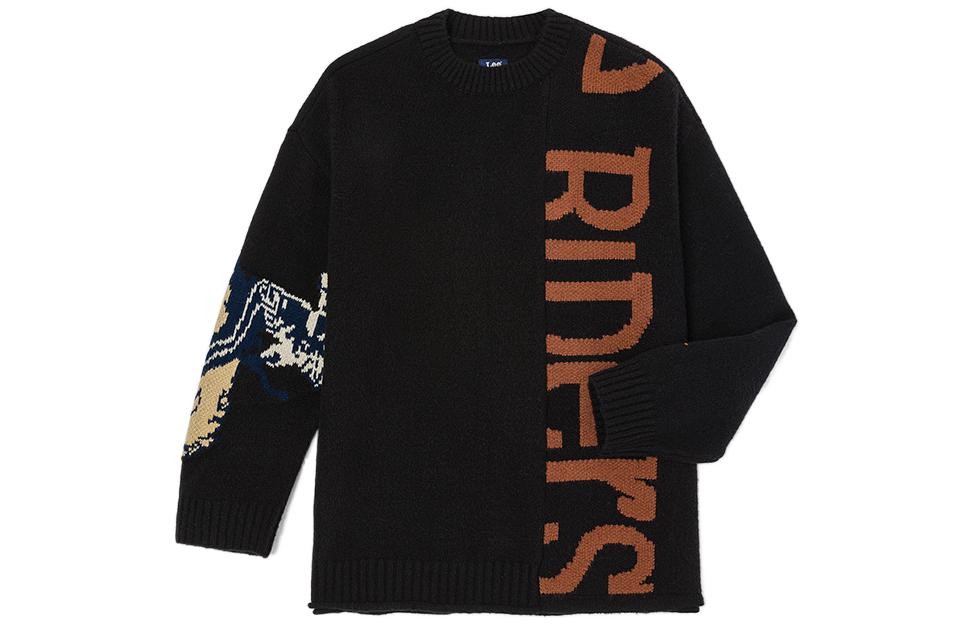 

Lee Мужской свитер, черные, с круглым вырезом, средней толщины, другие