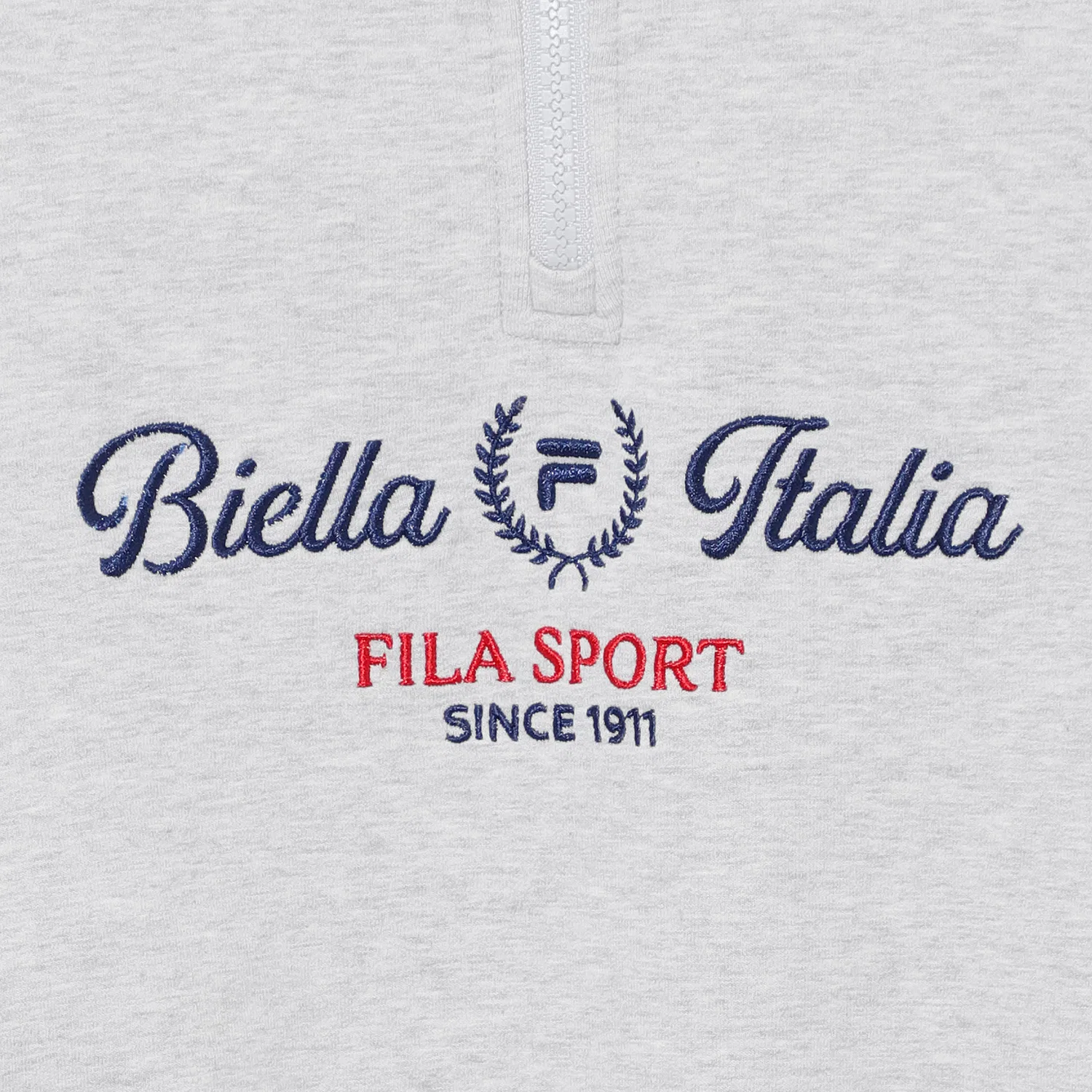 Детский серый свитшот анорак Varsity от Fila Kids — фото 3
