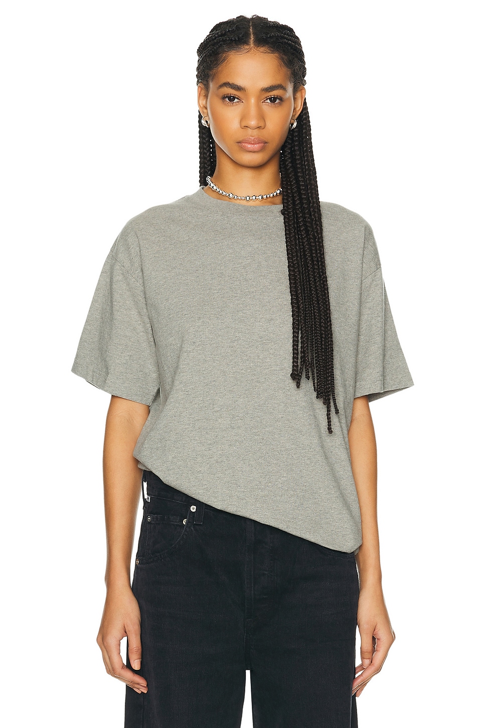 

Расслабленная футболка WAO, цвет Heather Grey