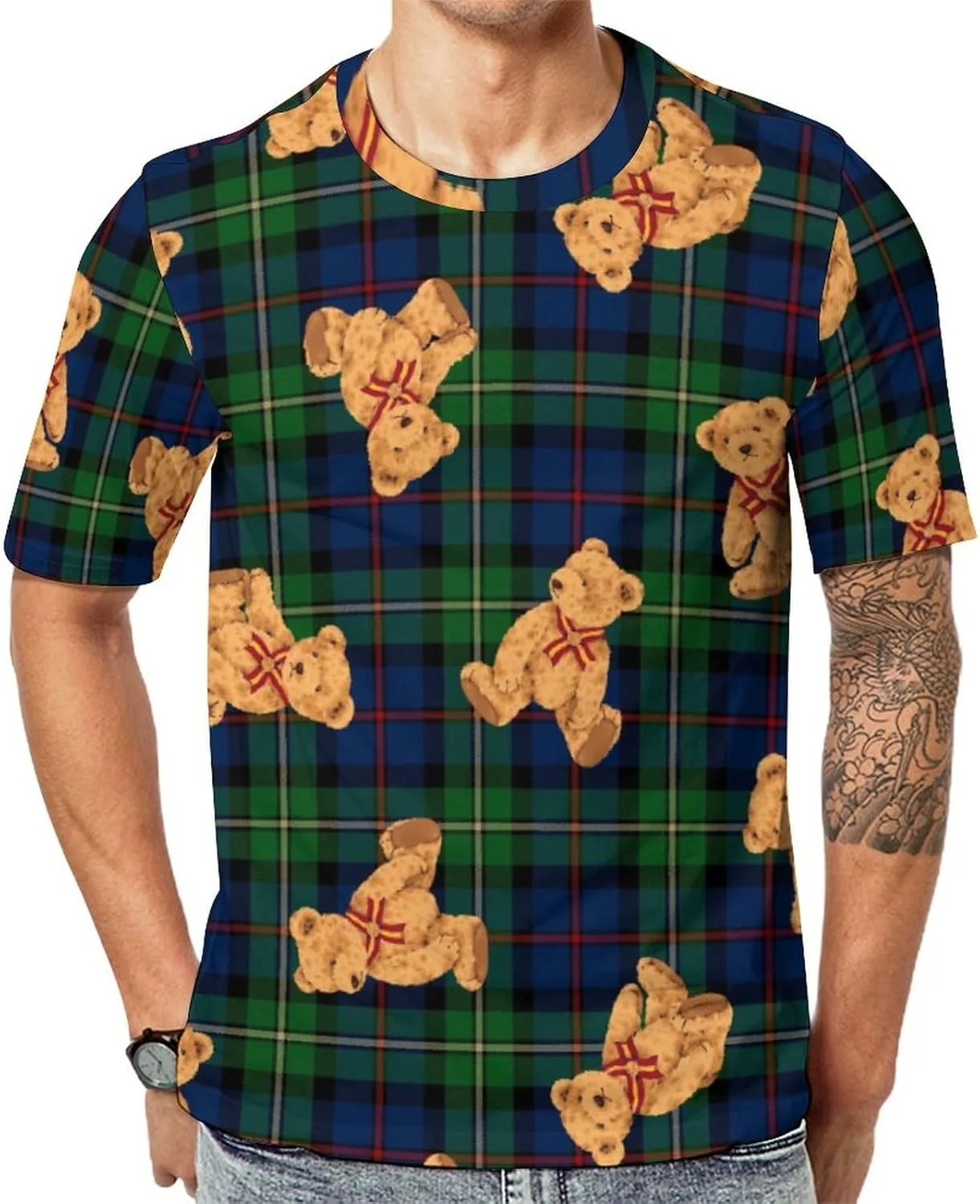 

Классическая футболка с милым медвежонком GYAUOLOP852