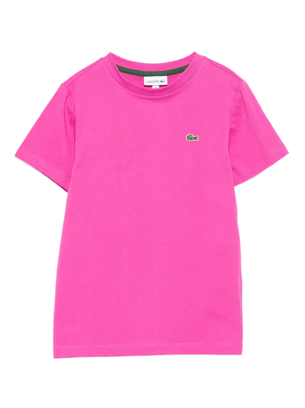 

Футболка с вышитым логотипом Lacoste Kids, розовый