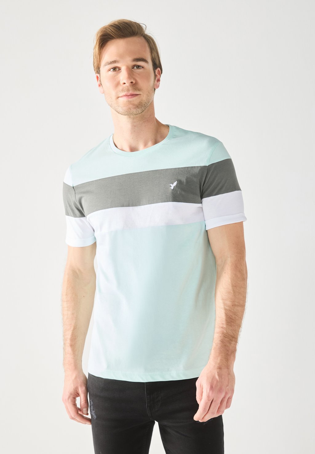 

Футболка с принтом Pier One by Zalando, цвет Teal