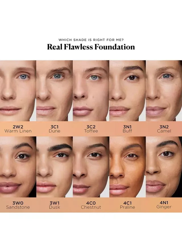 Невесомая тональная основа Real Flawless Perfecting Foundation Laura Mercier, 2W2 Warm Linen — фото 4