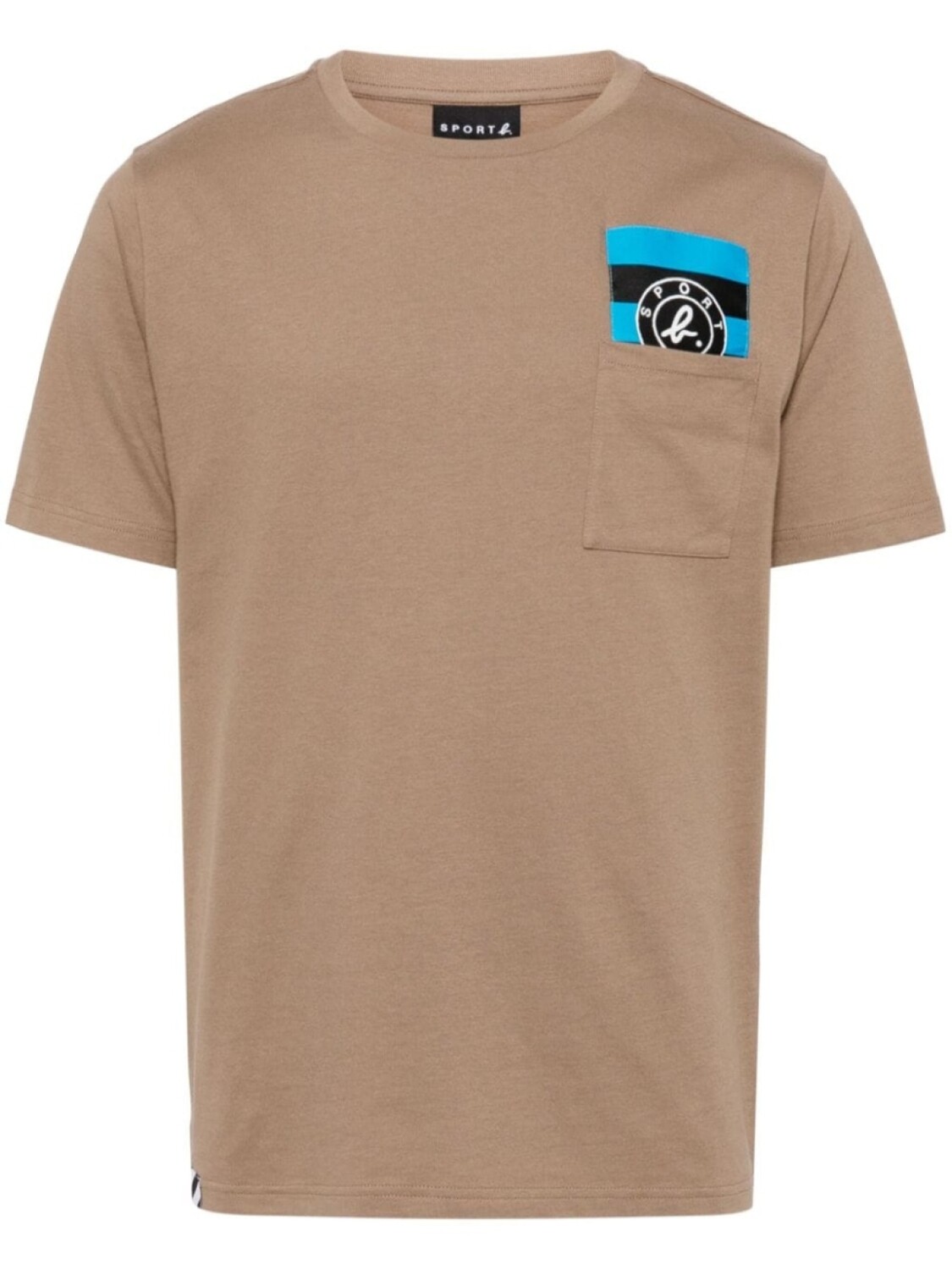 

SPORT b. by agnès b. футболка с нашивкой-логотипом, коричневый