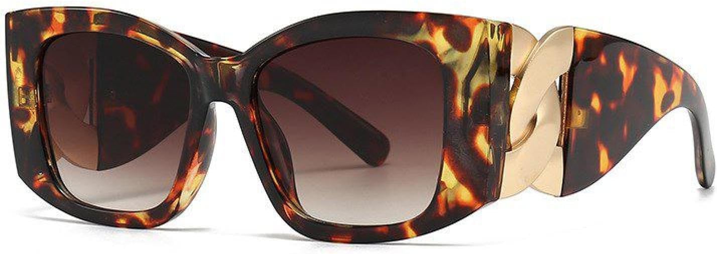 

Большие солнцезащитные очки «кошачий глаз» для женщин, роскошные модные солнцезащитные очки для мужчин, винтажные солнцезащитные очки в крупной оправе с градиентным переходом цвета TKKTLLT, C4 Demi Brown