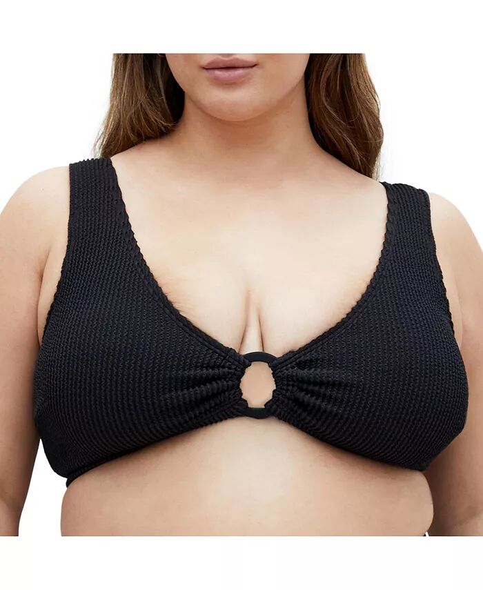 

Верх бикини Avalon Plus Size CITY CHIC, черный