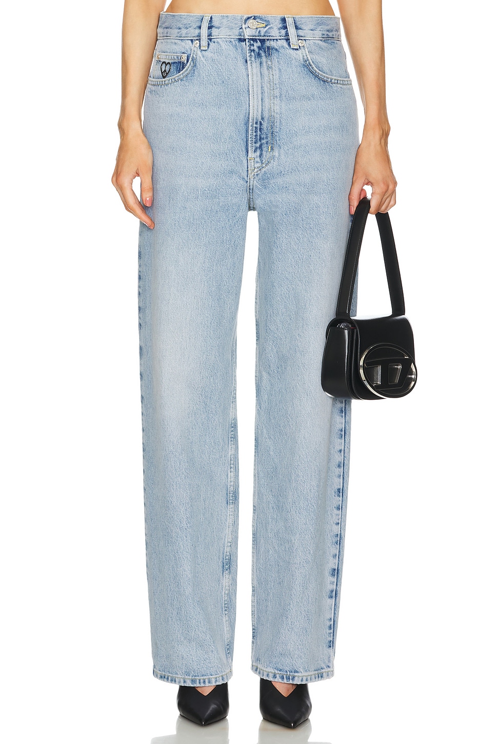 

Брюки прямого кроя Moschino Jeans, мультиколор