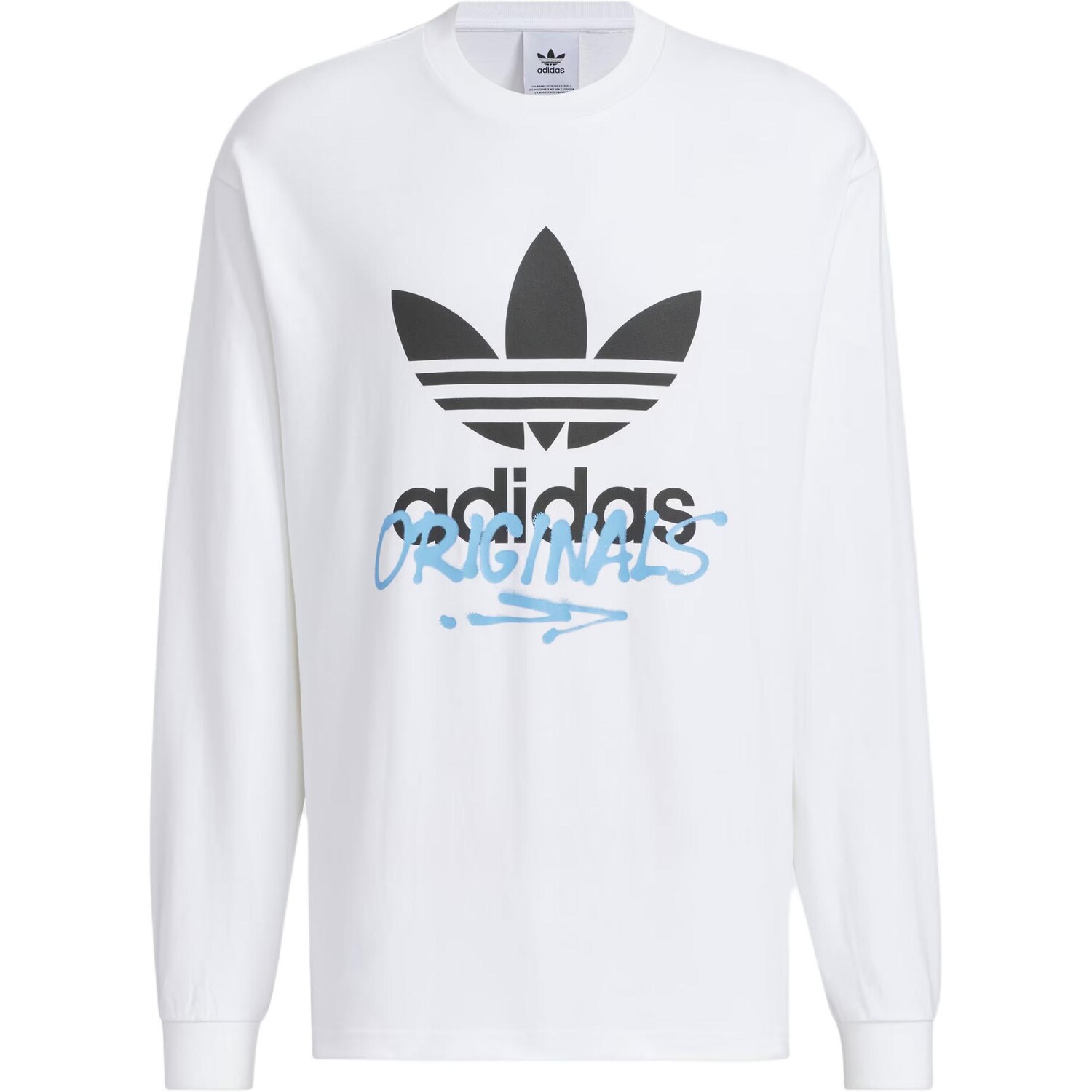 

Футболка с трилистником мужская белая Adidas Originals, белый