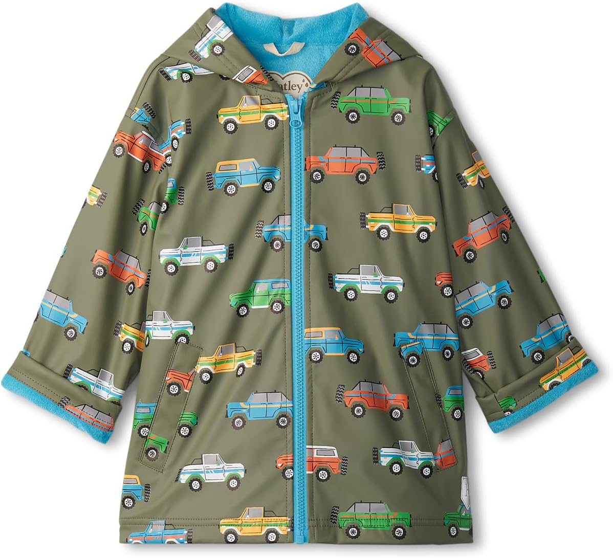 

Куртка Hatley Off Roading Zip Up Rain Jacket, зеленый