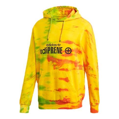 

Толстовка adidas originals logo Printing Tie Dye Yellow, желтый