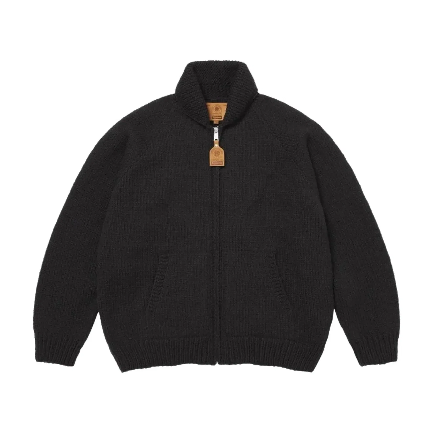Свитер Supreme x Ghostface SS26 Cowichan, черный, SUP-SS26-208-BLK — фото 2