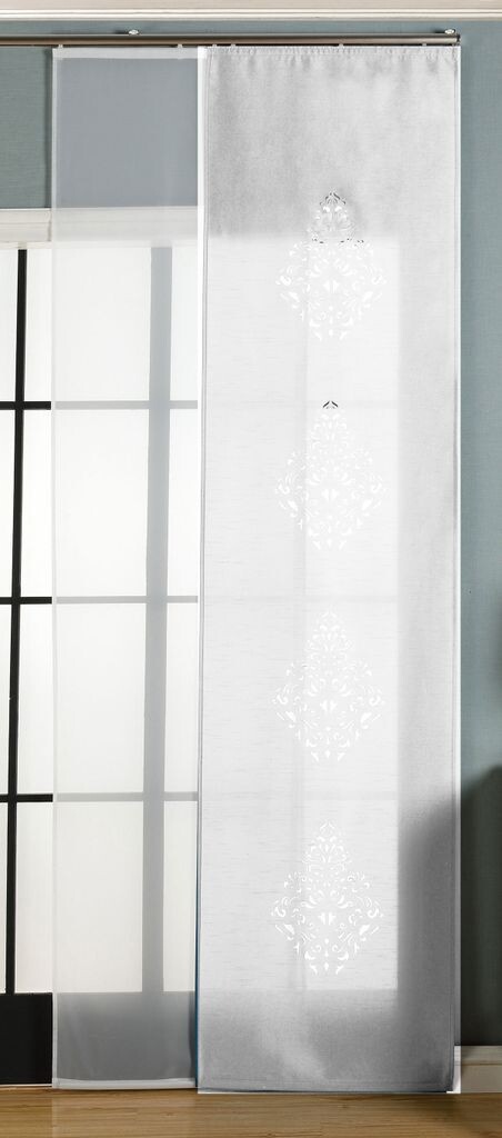 

Комплект из 2 панельных штор ВxШ 80x80 см, белый »PLAUEN« короткая штора туннель с бантиком универсальная ленточная штора бистро, 2023730 Astek