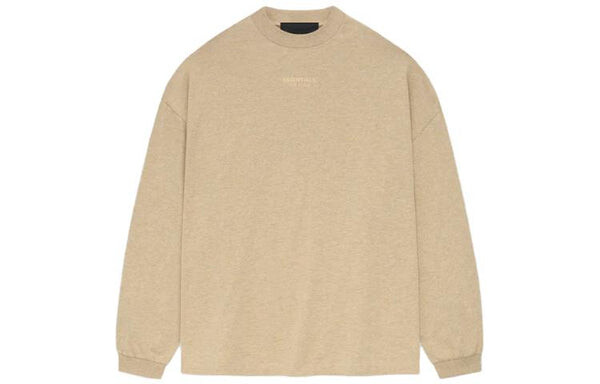 Футболка fw23 long sleeve tee 'gold heather' Fear Of God Essentials, бежевый — фото 3