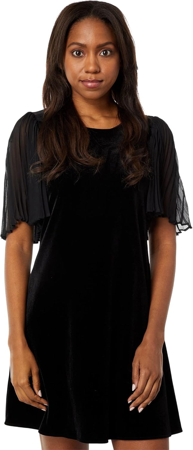 

Элегантные женские бархатные шифоновые рукава Calvin Klein, Black