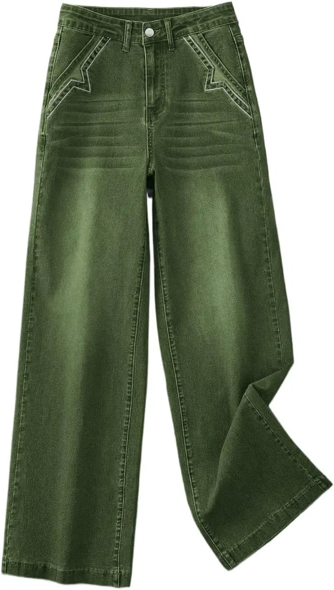 Джинсы прямые широкие Women's Legendary, Army Green — фото 3