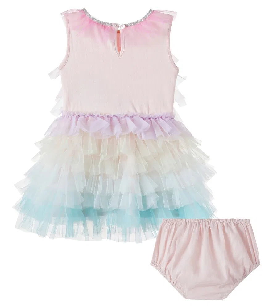 Комплект Baby Rainbow Reverie: платье и трусики Tutu Du Monde, мультиколор — фото 3
