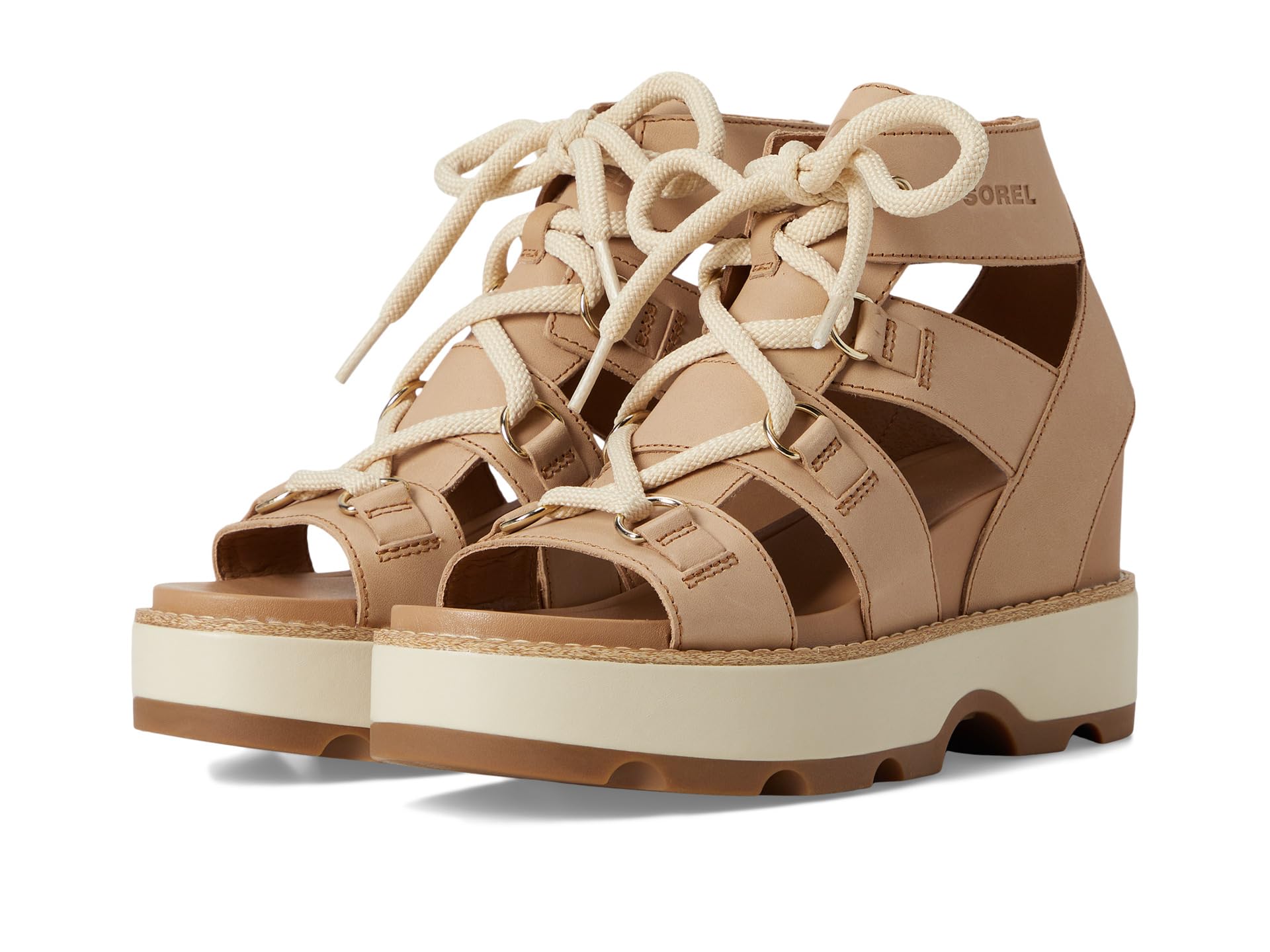 Туфли SOREL Joanie Iv Lace Wedge, Honest Beige, Gum