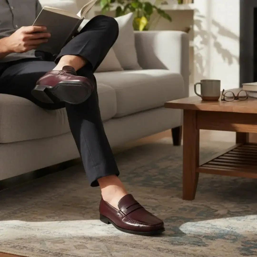 Лоферы мужские Dunes Penny Loafer, выбеленный дуб MILWAUKEE BOOT CO. — фото 3