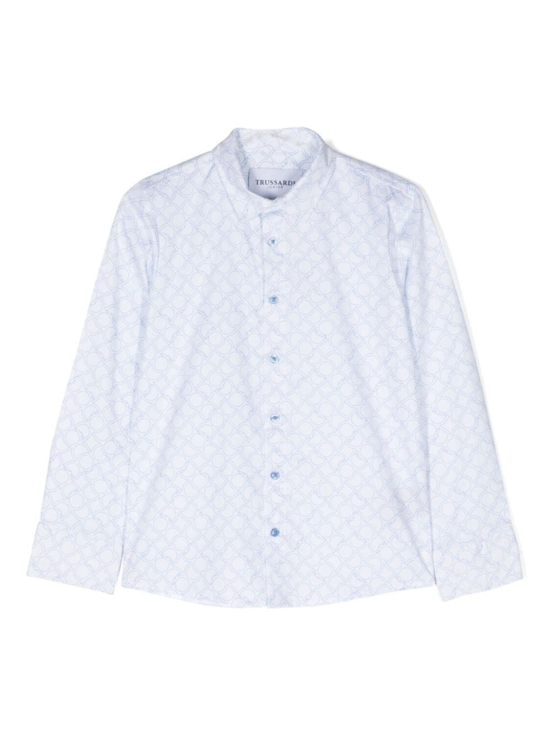 

Trussardi рубашка с монограммой, белый