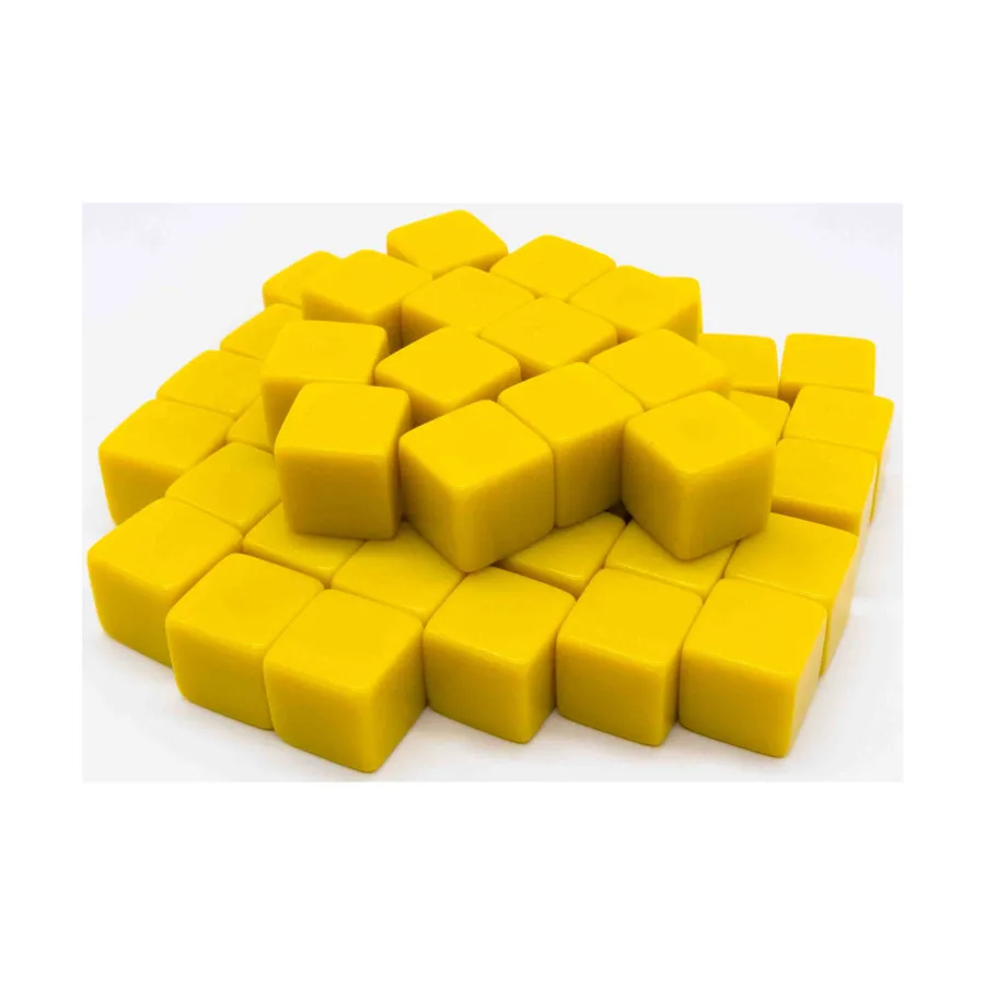 

d6 16 мм пустой желтый (50), Dice - Blank Dice